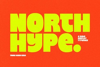 North Hype Font: Bold & Creative Display Typeface