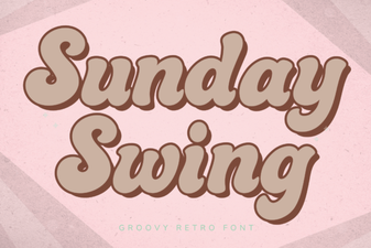 Sunday Swing Font Free Download | Stylish Display Typeface