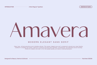 Amavera Font - Modern Sans Serif Free Download