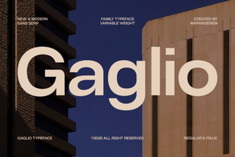Gaglio Font: Elegant Typography for Modern Creative Projects