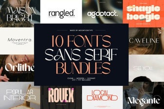Modern Sans Serif Font Bundles for Creative Design Projects