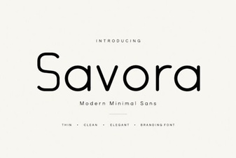 Savora Font: a Clean Modern Typeface for Creative Projects