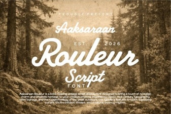 Aaksaraan Rouleur Font: Bold and Elegant Typography for Designers