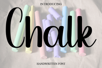 Beautiful Chalk Font Styles for Creative Design Projects