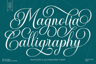 Magnolia Calligraphy Font: Elegance Meets Creativity