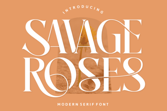 Savage Roses Font: Bold Floral Typography for Creative Projects
